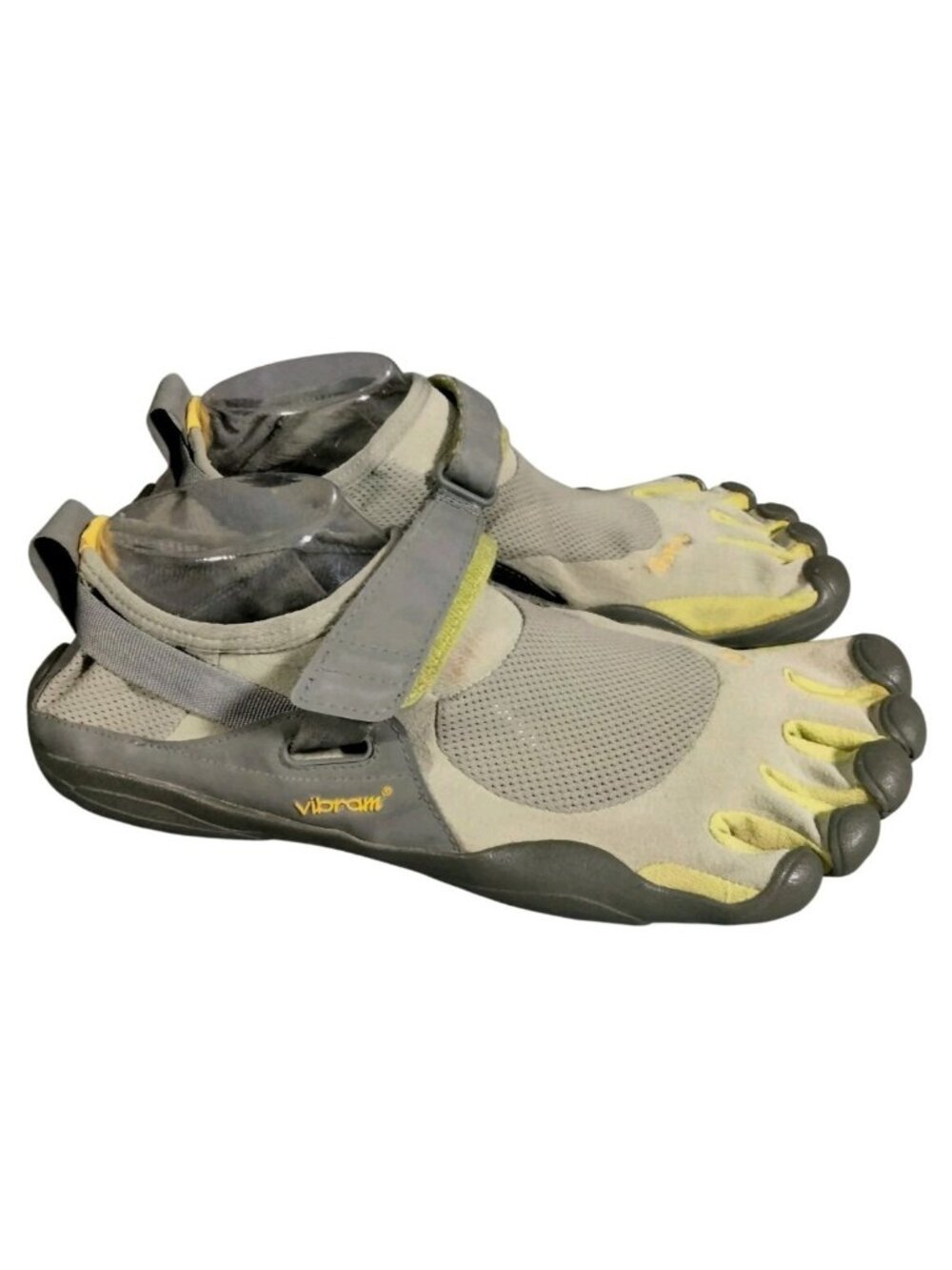 Vibram FiveFingers Gray Green Low Top Synthetic Barefoot Athletic Shoes M44 (10)
